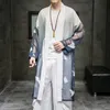 メンズジャケットneploha2022日焼け止めジャケット服中国語スタイルの男グラフィックプリントコート長袖ファッションヴィンテージ