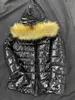 Primavera Feminino Jaqueta Puffer Moda Luxo Inverno Mulher Casacos Com Capuz Brilhante Preto Marrom Parkas Mujer Chaqueta Doudoune Femme 210823