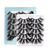 5 pares de 25mm 5d Mink Cabelos Falsos Eyelashes Eye Eye Lashes Extensões em 8 Edições 5D88