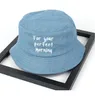 Cloches Letter Embroidery Bucket Hat For Men Women Chapeau Fashion Fishing Hunting Hiking Bob Caps Panama Girls Summer