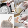 Dubbelzijdige keuken Magic Cleaning Sponge Scrubber Sponzen Schotel Washanddoeken Schuurpads Badkamer Borstel Wipe Pad JY0914