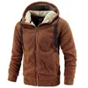 Male Mens Fleece Jacket Hooded Large Size Winter Parka Men Windbreakers Thick Warm Anorak Husband Autumn Black Fur Coat Male P