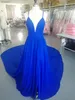 Long Prom Dress Chiffon Aline Evening Wear with Train and sexy Split Custom Made Gown253L