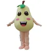 Reclame Props Peer Fruit Mascotte Kostuum Halloween Kerst Fancy Party Cartoon Karakter Outfit Pak Volwassen Vrouwen Mannen Jurk Carnaval Unisex Volwassenen