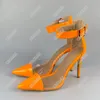 Rontic 2021 Women Summer Pumps Sexy Stiletto High Heels Pointed Toe Gorgeous 6 Colors Party Dress Shoes Women Plus US Size 5-15