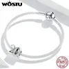 WOSTU Numbers 16 Charm 925 Стерлинговое серебро Простой кулон FIT Оригинальный браслет Ожерелье Бусина для ювелирных изделий CQC1623 Q0531