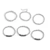 6 pezzi/set moda perline acriliche coppia braccialetto cerchio nero lettera bracciali braccialetti per donne fascino gioielli Steampunk