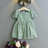AMOUR DDMM filles imprimer robes été enfants mode fleur couleur robe pour bébé vêtements doux Costume 210715