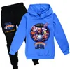 Kläderuppsättningar 2022 Kids Movie Space Jam 2 Girl Boys Autumn Cartoon Sports Suft Hoodies Tshirtpants 2st Tracksuits 216y6994253