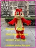 Mascot doll costumeorange squirrel Mascot costume custom fancy costume anime kits mascotte theme fancy dress carnival costume 41578