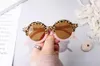 الكورية الكورية الإضافية الموضات Kids Girls Sunglasses Leopard Print UltravioleTploot Poys Glasses1322530