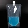 50 ml 500 ml 15L 25L 5L Tom Stand Up Plastic Drink Packaging Pip Bag 1000 ml Beer Pouch For Juice Milk Water6382224