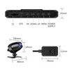 Araba DVR WIFI Motosiklet Kamera Kaydedici Moto Çift 1080 P Tam Vücut Su Geçirmez Motosiklet Dash Cam V2