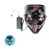 Kolory NZZ10! Halloween Straszna Party Maska Cosplay Maska LED Light Up El Wire Horror Maska Dla Festiwal Party ZZe7750