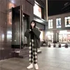 Livraison directe Harajuku pantalon à carreaux pour femmes pantalon 2021 Streetwear femme sarouel automne dames casual pantalon grande taille Q0801