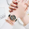 Mens Watches Fashion For Women Luxury Ladies Quartz Magnet Buckle Movable Rhinestones Ladies Wrist Pink Clock Relogio Feminino