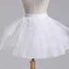 Branco Petticoat para Girls Girl Crinoline underskirt Flor Prom vestido de baile Vestido Puffy saia jupon