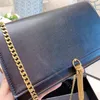 fashion new lady shoulder bags women high quality Evening handbags messenger totes tassel Silver gold purse chain cross body square Crocodile wallets flaps casual