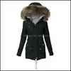 Womens Jackets Outerwear & Coats Clothing Apparel Women Plus Size Warm Coat Detachable Hat Fleece Long Winter Jacket Outwear Faux-Fur Lined