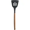 8PCS Wood Handle Silica Gel Kitchen Utensils Non-stick Pot Shovel Tool Kitchen Utensils Set Spoon Shovel Kitchen Tools T200415