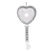 50 pcs/lot pendentif clé d'amour bricolage Photo pendentifs strass alliage pendentif saint valentin cadeaux non compris la chaîne XD24574
