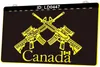 LD0447 Forces armées du Canada, gravure 3D, panneau lumineux LED, vente en gros et au détail