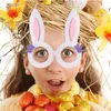 Coelhinho da Páscoa coelho óculos verde ovos amarelo pintainho divertimento armação de óculos para crianças foto aniversário adereços rrd12938