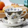 Euro Retro Kości Chiny Zestawy Kawy Najwyższej Jakości Ceramiczna Porcelanowa Puchar Zestaw Popołudnie Tea Party Wedding Gift Home Drink Ware