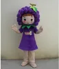 Easter Grape girl Mascot Costume Halloween Christmas Fancy Party Cartoon Character Outfit Suit Adult Women Men Dress Carnival Unisex Adults