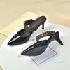 women dress shoes letters heels short leather Women Slippers gold silver pumps women shoes party wedding shoes bride with heels shoe10 01