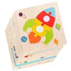Baby houten tangram vormen leren cartoon animal intelligence jigsaw 3D puzzel speelgoed voor kinderen educatieve fabriek Beste 10 stuks groothandel