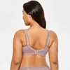 Soutien-gorge en dentelle à armatures non rembourré pour femmes, grande taille 210623