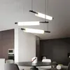 Pendant Lamps Creative Table Chandelier Nordic Modern Minimalist Atmosphere Restaurant Lighting Bar Led Light Strip