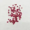 Wong Rain Loose Gemstone 1 st Högkvalitativ 3 mm Runda Naturliga Ruby Stones DIY Dekoration Smycken Tillbehör Gåva Partihandel H1015