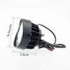 12V 12W moto lateral espelho luzes headlamp 6500k branco nevoeiro diodo emissor de luz diodo emissor de luz lâmpadas de trabalho auxiliares