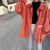 Chemise Veste Femme Design Sens Niche Début Automne Sel Rétro Japonais Vêtements d'extérieur All-Match Printemps Chemise à manches longues 210526