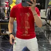 Abbigliamento 2022 Moda estiva Uomo Donna Designer T-shirt per uomo Palms Top Luxurys Lettera Ricamo Magliette Abbigliamento Short Angels Maniche Tshirt Tees