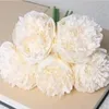 5 Eyleri Yapay Sahte Şakayık İpek Çiçekler Buket Düğün Dekoratif Çiçek Odası Ev Masa Vazo Çok Renkler