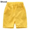 Kimocat Newborn Summer Risvolti Stampati Cartoon Letter Set Baby Boy Abbigliamento Abbigliamento sportivo Polo + Pantaloni da spiaggia Abbigliamento per ragazzi Set G1023