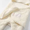 Caldo e spesso peluche fasciatoio per bambini Cartoon panda modellato nato Baby Sleeping Wrap Coperta Pography Prop per neonati Ragazzi Ragazze 211105