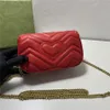 Borse classiche di moda Borse da donna Borse di lusso Designer cross body MINI 5 colori Vera pelle Rosso Borse a tracolla Marmont di alta qualità Borsa a tracolla GB87