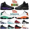 Nowe Jumpman 13 Buty do koszykówki 13s Czerwony Flint Starfish Obsidian Gold Glitte Lucky Green Black Court Purple Men Men Treners Projektantki Treakers Us 7-13