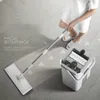 Mop magic Floor Squeeze spremere mop con secchio piatto secchio rotante mop per lavare il pavimento della casa detergente per la pulizia della casa facile nuovo 210317