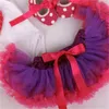 Compleanno Baby Set Summer Short Sleeve Roupas Infantis Bebes Easter Festival Outfit + Tutu Pettiskirt Dress Party Clothing Sets 126 Q2