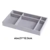 Fashion Portable Velvet Jewelry Ring Display Organizer Box Tray Holder Earring Storage Case Showcase 210914