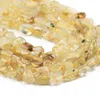 Other JHNBY Gold Rutilated Quartz Natural Stone Crystal Irregular Gravel 4-7mm Spacers Loose Beads For Jewelry Making Bracelets DIY Wynn22