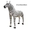37см 45см 56см Мягкая плюшевая подушка в виде лошади с изображением животных Реалистичные игрушки в виде зебры для подарка на день рождения Диванная подушка для взрослых Детей H0822503752