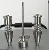 2021 Titanium Nail Kit GR2 Неуместный 6 в 1 10 мм 14 мм 19 мм Bong Набор инструментов CARB CAP DABBER SLICONE BAR для стеклянных водных труб