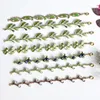 Link -keten Huanzhi 2021 Zoete metalen plantenbladeren Zutwater Pearl Fruit Blueberry Bracelet For Women Girls Party Birthday Jewelry7815871