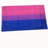 3 * 5ft LGBT Rainbow Flag Afdrukken Biseksuele vlaggen Polyester met messing inkommers Holiday HH21-330